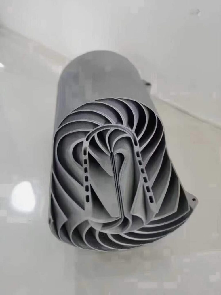 Heat exchanger with internal channels – SLM metal 3D printing