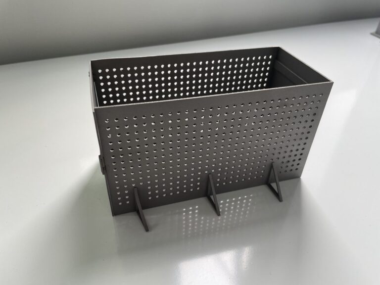 Stainless steel perforated basket – SLM metal 3D printing